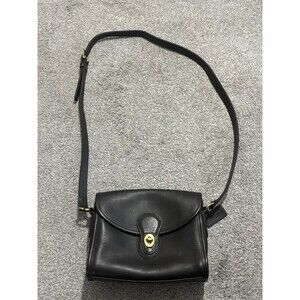 Vintage Coach Devon Bag 9908 Classic Black Leather